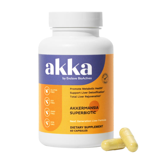AKKA Premium Liver CleanseDetox & Repair Superbiotic -Supports Liver Health & FunctionBoostsrgy, Digestion &Metabolism with BioavailablePasteurized Akkermansia, Non-GMO, Gluten-Free
